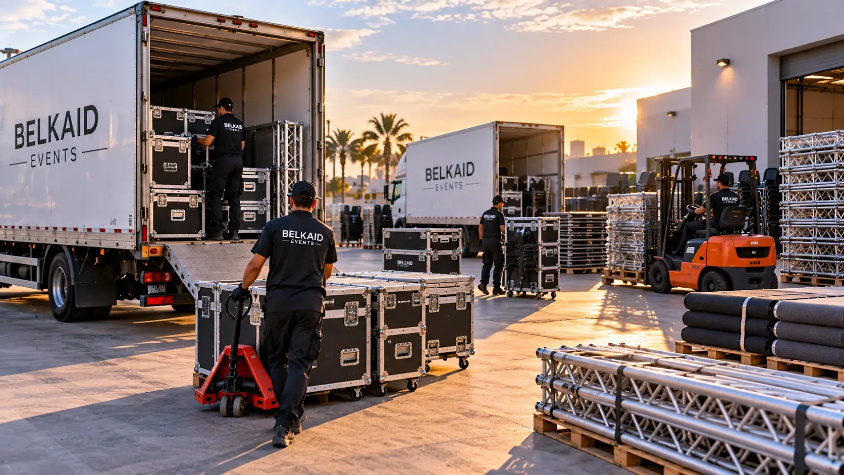 Équipe BELKAID EVENTS au travail